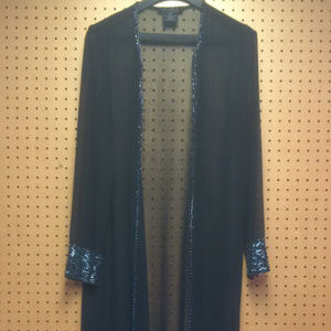 Sheer Beaded Cover Up / Robe
